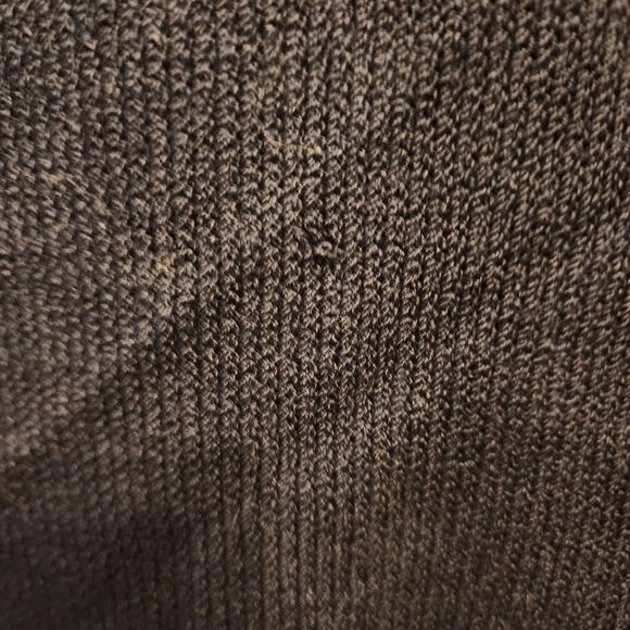 St. John Basics Cardigan Sweater Jacket Santana Knit Navy Blue Gold Accents Med - Picture 9 of 14